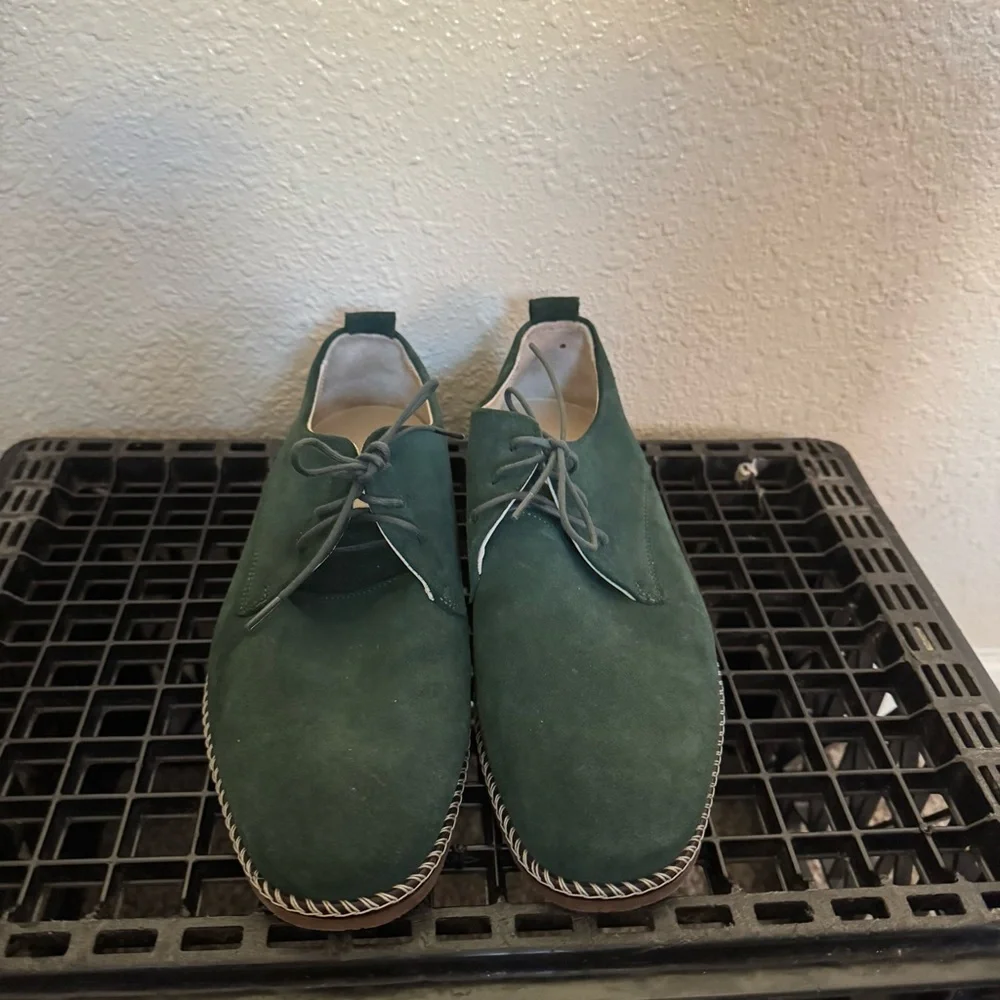 Royal Republiq Aims of Life Amsterdam Green Suede Men's Shoes
